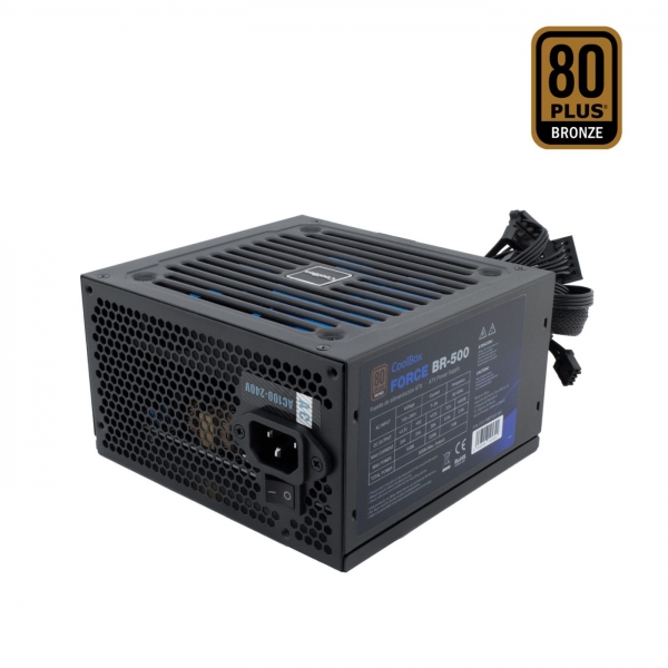 CoolBox FORCE BR 500 Alimentation électrique interne ATX12V 2.31 80 PLUS CA 100 240 V 500 Watt PFC active - vue 2