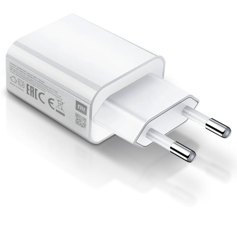 Cargador de pared USB 2A Carga Rápida Diseño Compacto MDY-09-EW Xiaomi Blanco - Nuevo