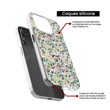 Coque en silicone - Compatible pour Google Pixel 8 Pro - design liberty wiltshire vert