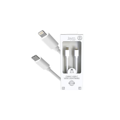 Cavo da USB-C a Lightning 3A - 1,5 metri - Collezione POP - Bianco