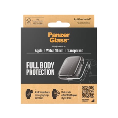 PanzerGlass ® Screen Protector Full Body Apple Watch Series 4 | 5 | 6 | SE 40mm | Transparent Protector de pantalla 1 pieza(s)