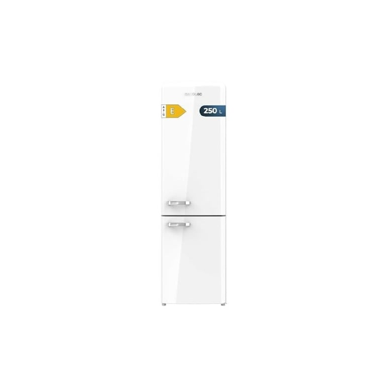 Cecotec Refrigerateur Congelateur Combiné Bolero CoolMarket Combi Origin 250 NF E. Firgo Rétro No Frost Airflow Humidity Box Réversible Alarme LED Intérieure Classe E - vue 2