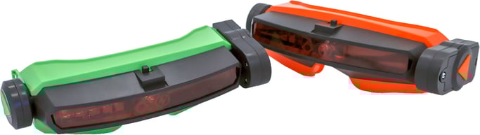 Gioco da tavolo - MEGABLEU - Laser Shoot - Duello al laser con maschere e vite da perdere