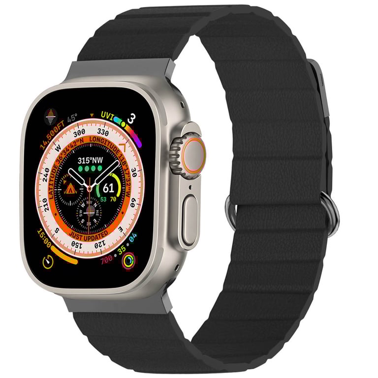 imoshion Bracelet en cuir magnétique pour 'Apple Watch Series 1 10 / SE / Ultra 2 4244454649 mm Neuf - vue 10
