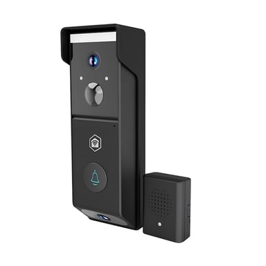 Nedis Videoportero Wi-Fi de doble objetivo 4MP 2x 1080p con visión nocturna IPX54 Negro