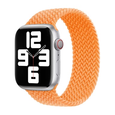 Bracelet Solo tressé pour Apple Watch | 38/40/41/42 mm - Taille 2 - Bright Orange