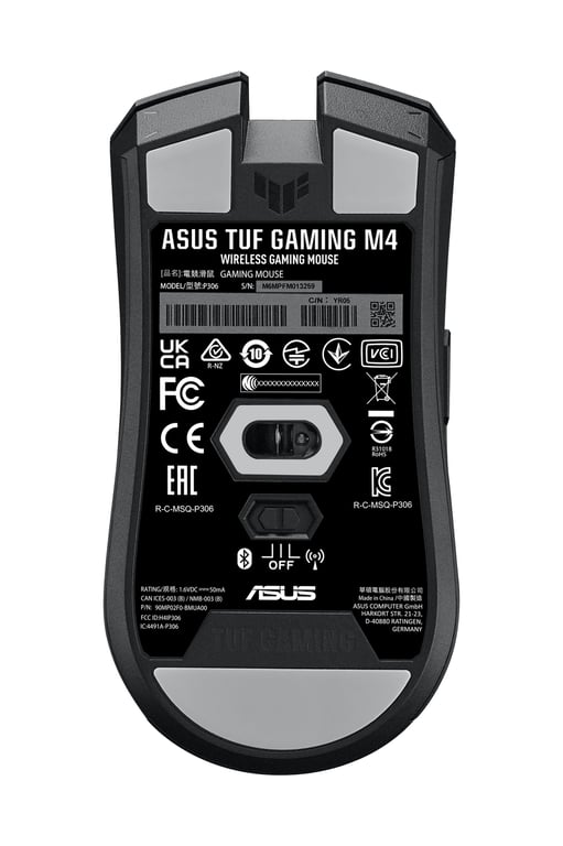 TUF Gaming M4 Wireless Souris Droitier ASUS RF sans fil, Bluetooth, Optique 12000 DPI