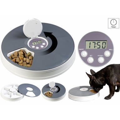 Distributeur programmable de nourriture pour petit chien et chat
