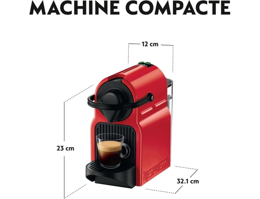 Krups Nespresso Inissia Rouge YY1531FD Cafetière à dosette 0,7 L - Neuf