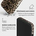 Burga Funda para iPhone 13 Tough Shockproof Modelo Player Léopard
