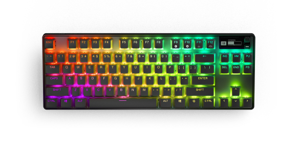 Steelseries Apex Pro TKL clavier Gaming USB + RF Wireless + Bluetooth QWERTY Anglais américain Noir