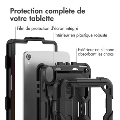 Accezz Coque arrière Defender XT pour Apple iPad Mini 7 (2024) / iPad Mini 6 (2021) - Noir
