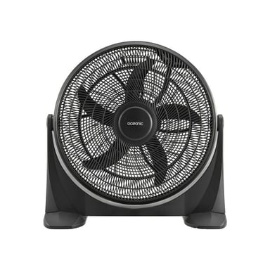 Ventilateur sur pied OCEANIC Floor Fan 65 W Tête 54 cm 3 vitesses 360° orientable Noir 66,79 dB