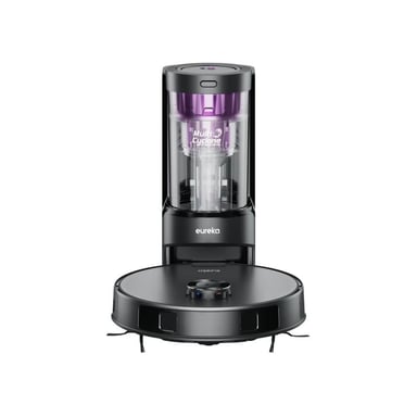 Eureka E20 Plus Aspirateur Robot, 8000 Pa, Station de Vidange Autom sans Sac, Anti Enchevêtrement, Autonomie 180 min