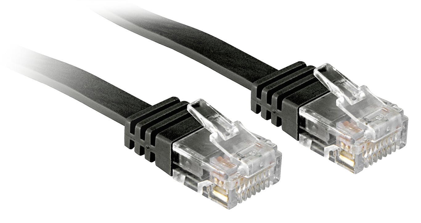 Lindy 3m Cat.6 câble de réseau Noir Cat6