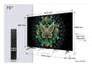 TV QD-Mini LED Tcl 75C69K 191 cm 4K UHD 2025 Aluminium brossé
