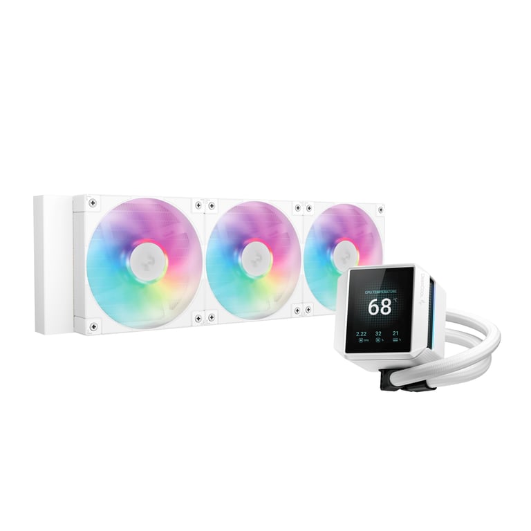 DeepCool Mystique 360 WH ARGB Processeur Refroidisseur de liquide tout en un 12 cm 1 pièce Neuf