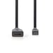 NEDIS High Speed HDMI™ Cable with Ethernet - HDMI™ Micro Connector  -  HDMI™ Female - 0.2 m - Noir