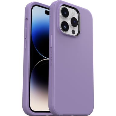 Custodia OtterBox Symmetry per iPhone 14 Pro Max, antigoccia, protezione sottile, resiste a 3 volte più cadute rispetto allo standard militare, antimicrobica, Lilla Apple iPhone 14 Pro Max