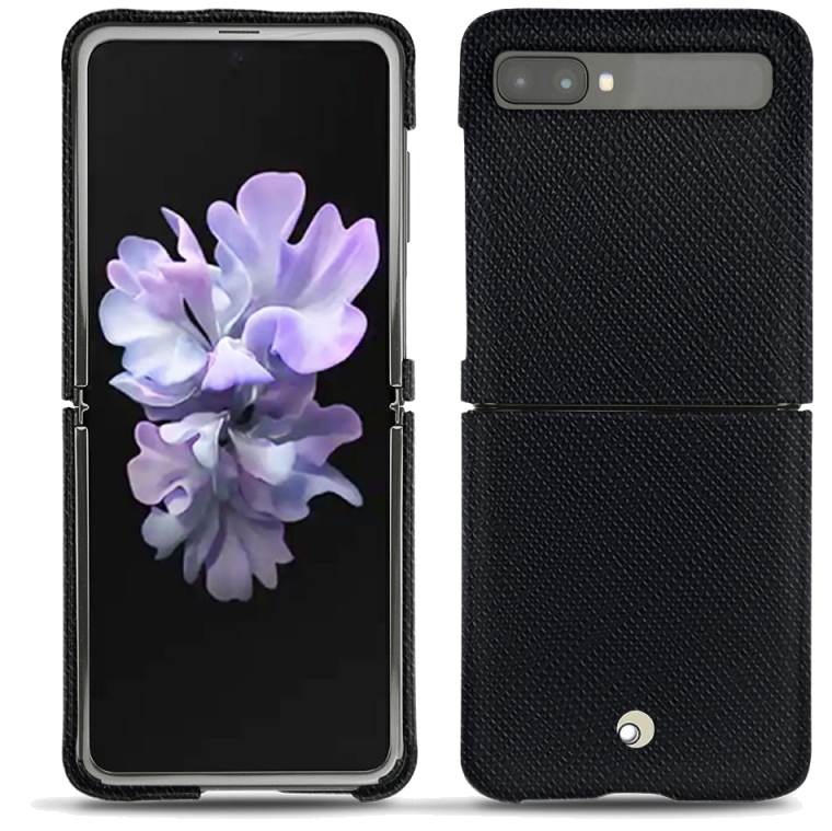 Coque cuir Samsung Galaxy Z Flip - Seconde peauNoir
