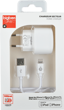 Caricabatterie da rete 1A con connessione Lightning