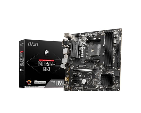 MSI PRO B550M-P GEN3 carte mère AMD B550 Emplacement AM4 micro ATX - Neuf