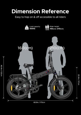 Vélo électrique pliable ENGWE ENGINE X 20'' pour adultes, batterie au lithium 48 V 13 Ah, 7 vitesses, suspension complète-Rouge