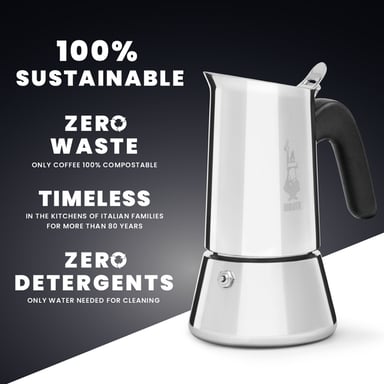 Bialetti Venus box Cafetera italiana 0,2 L Plata