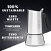 Bialetti Venus box Cafetera italiana 0,2 L Plata