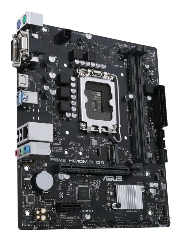 ASUS PRIME H610M R D4 Intel H610 LGA 1700 micro ATX Neuf - vue 3