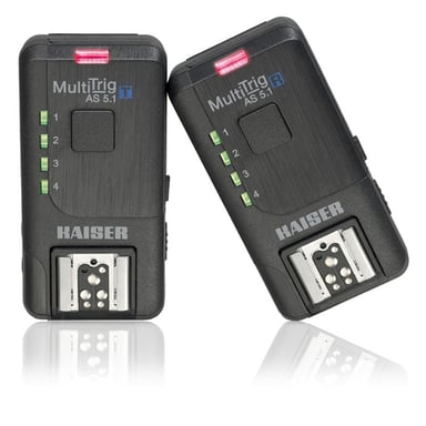 KAISER KIT Déclencheur 5 en 1 télécommande boitiers et déclencheur flashes sabot et studio - MulitTrig AS 5.1 - KAI7001