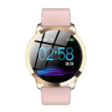 Montre Connectée Femme iOs Android Smartwatch Sport Cardio Rose YONIS