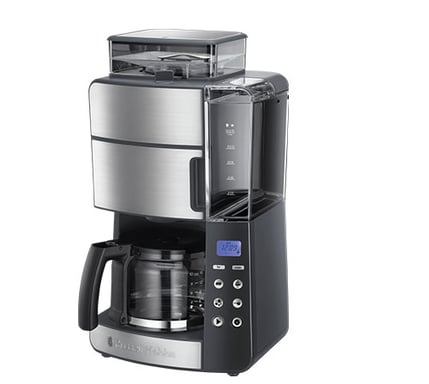 Russell Hobbs Grind and Brew Glass Carafe Totalmente automática Cafetera de filtro 1,25 L