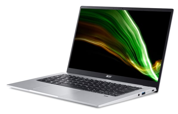 Acer Swift 1 SF114-34-P3AX Intel® Pentium® Silver N6000 Ordinateur portable 35,6 cm (14'') Full HD 8 Go LPDDR4x-SDRAM 512 Go SSD Wi-Fi 6 (802.11ax) Windows 11 Home Argent