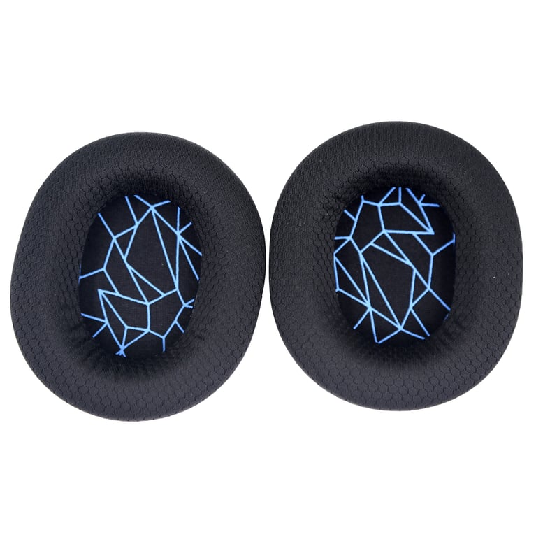 Coussinets d'oreille pour SteelSeries Arctis 3/5/7  1 paire Black+Blue - Neuf