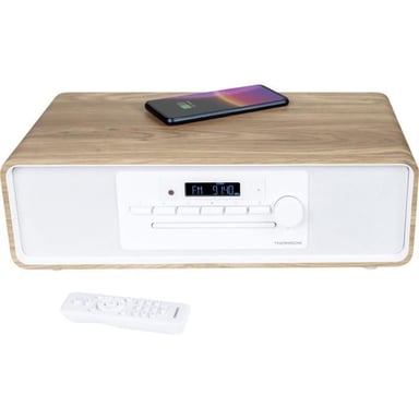 Sistema micro Bluetooth - THOMSON - Bianco e nero - Radio FM/CD/MP3/USB, 60W, equalizzatore