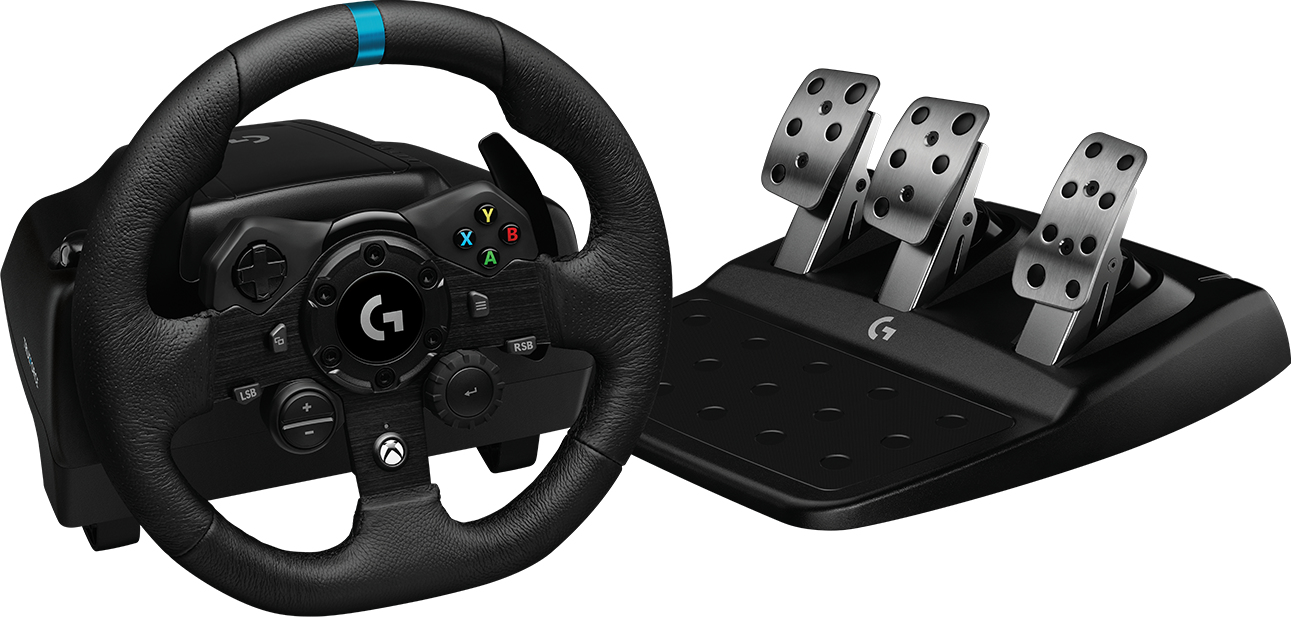 Logitech G G923 Noir USB 2.0 Volant + pédales Analogique/Numérique PC, Xbox One, Xbox Series S, Xbox Series X - Neuf