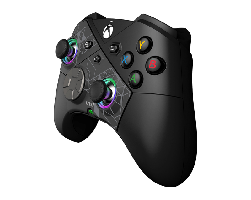 MSI FORCE PRO W CONTROLLER Noir USB 2.0 Manette de jeu Analogique/Numérique Android, PC, Xbox One S, Xbox One X, Xbox Series S, Xbox Series X - Neuf