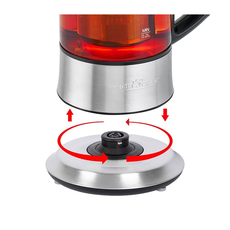 Théière et Bouilloire 2 en 1 Proficook PC-TK 1165 – Température Réglable 70-100°C - vue 4