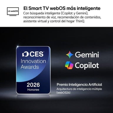 LG NANO 4K UHD AI Smart TV 43NU850B6LA 43'' Noir LED NanoCell WebOS 26 Wi-Fi