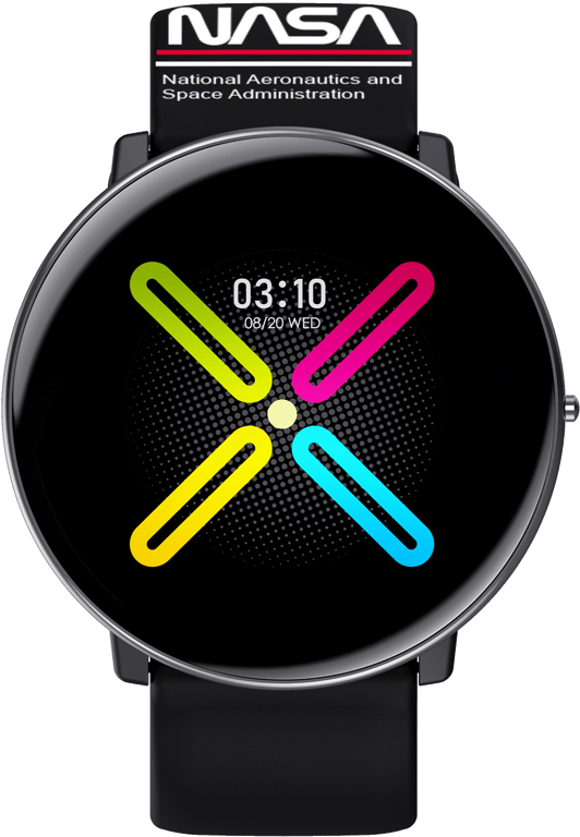NASA Montre Connectée; Smartwatch; Sport; IP67; Santé; Images de l'univers; Android - iOS; Mod : BNA