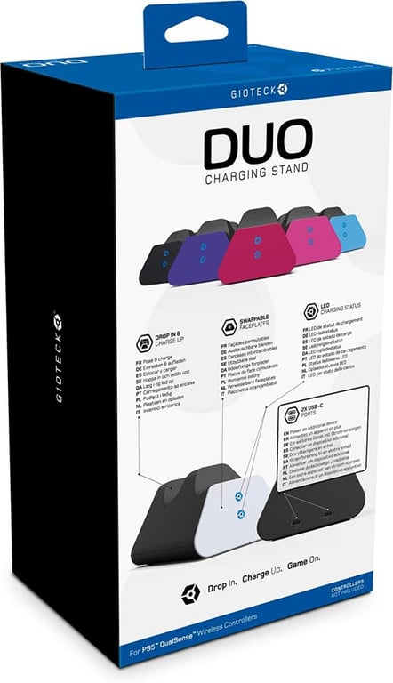 Gioteck double Dock de charge pour manettes PS5