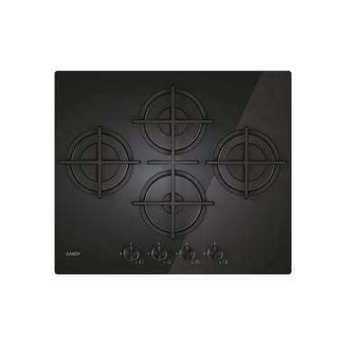 Candy Moderna CVG6DTB Noir Encastrable 59,5 cm Gaz 4 Brûleurs - Neuf