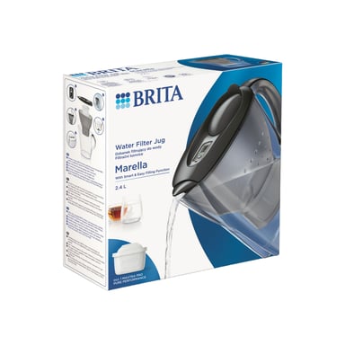 Carafe filtrante BRITA Marella 2.4 L graphite + cartouche Maxtra PRO