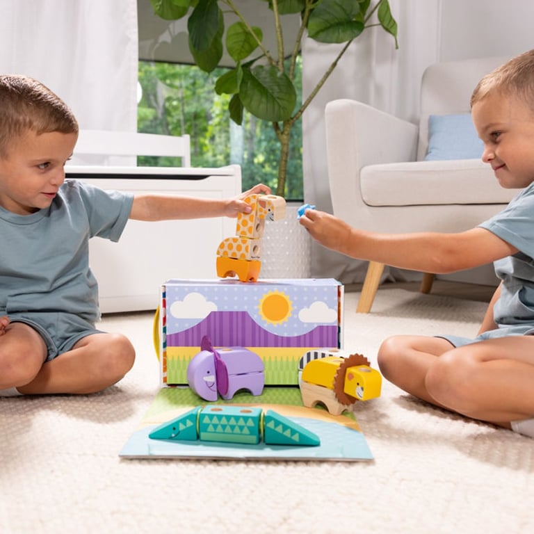 Melissa & Doug Les Animaux De La Savane 34 Pièces Blockables Melissa & Doug - vue 3