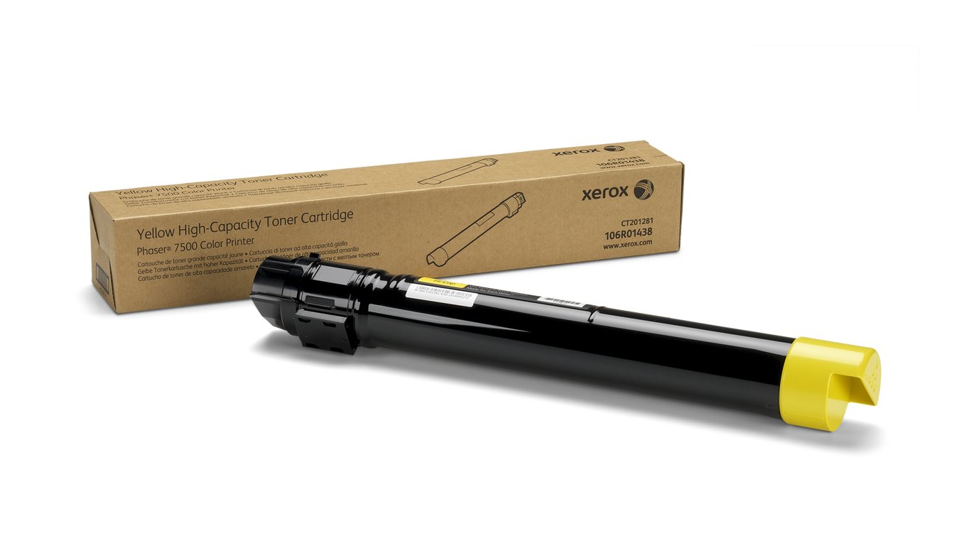 XEROX Cartouche de toner Jaune haute capacité pour Phaser 7500 Neuf