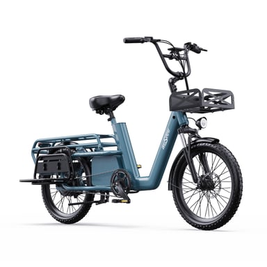 Vélo cargo électrique ONESPORT OT01 Pneus 20'' Moteur 650W Batterie 48V 27Ah