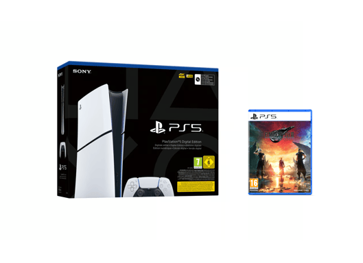 PS5 Slim & Final Fantasy VII Rebirth Pack - Consola de juegos PlayStation 5 Slim de 1 TB (Digital)