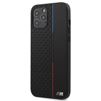 Funda BMW para iPhone 12 Pro Max 6.7'' Colección M Triángulos Negro