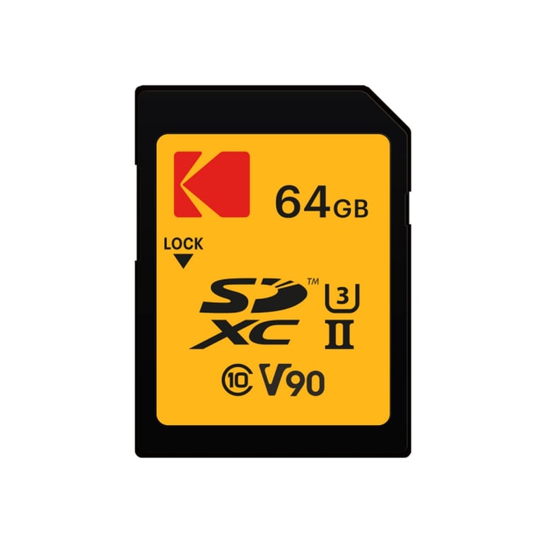 Carte Mémoire SD 64Go Kodak UHS-II U3 V90 Ultra Pro - Neuf